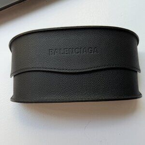 Balenciaga Black Sunglasses Case – Authentic Designer Hard Shell (Case Only)